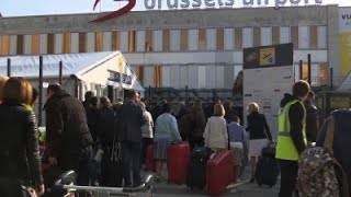 Raw: Brussels Airport Security Delays Travelers