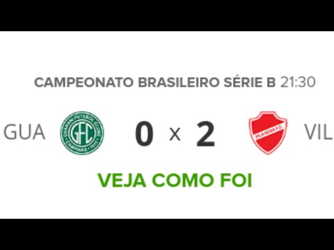 Guarani 0 x 2 Vila Nova - Melhores Momentos (HD) - Brasileirão Série B 16/08/2019