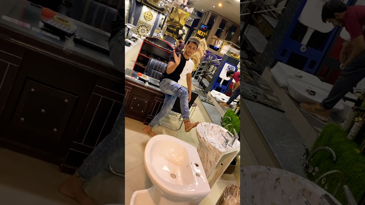 Pure Marble Finish Standing Ablution Basin