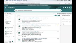 ProQuest Tutorial