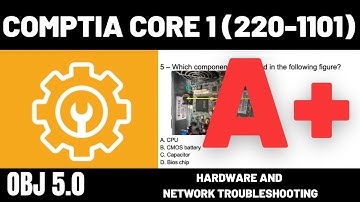 CompTIA A+ Core 1 (220-1101) OBJ 5.0 Hardware & Network Troubleshooting PopQuiz1