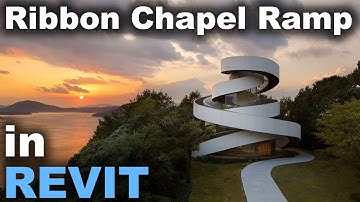 Ribbon Chapel Spiral Ramp Modeled in Revit