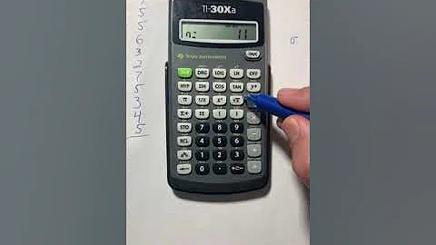 TI-30Xa Stat Functions