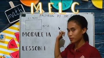 MELC 1(Math 8) LESSON 1: Factoring By GCMF
