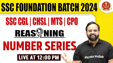 SSC CGL, CHSL, MTS & CPO: Number Series Reasoning | SSC 2024 Reasoning Classes by Sachin Modi Sir