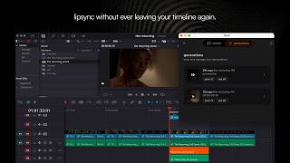 replace dialogue and change language with lip sync for DaVinci Resolve