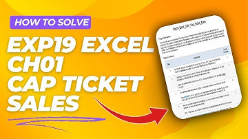 Exp19_Excel_Ch01_Cap_Ticket_Sales | Excel Ch01 Cap Ticket Sales | @myitlabsolutions161