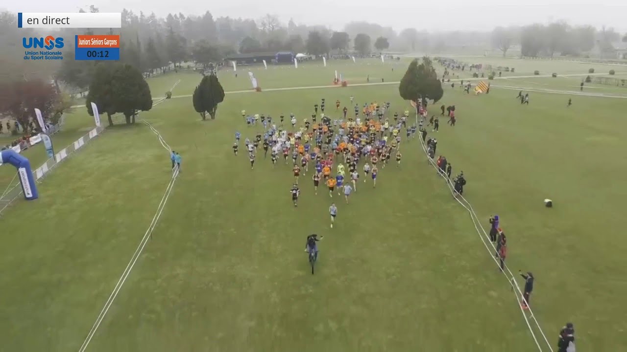 Course Juniors Garons  Championnats de France UNSS de Cross country 2024