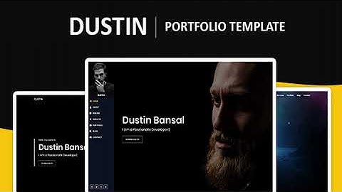 Dustin – Bootstrap 4 Portfolio Template | Themeforest Website Templates and Themes