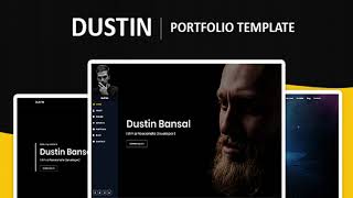 Dustin – Bootstrap 4 Portfolio Template | Themeforest Website Templates and Themes