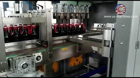 Automatic robot hand sauce bottle cartoning encasing machine  bottle cartoning line