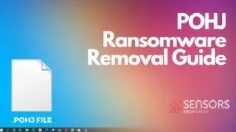 POHJ Virus Ransomware [.pohj Files] 🔐 Remove + Decrypt Guide [Free Fix]