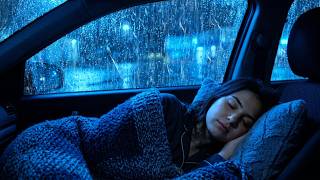 No Ads Rain Sounds for Sleeping - ASMR Soft Rain Covering Car Roof During a Calm Midnight Escape screenshot 1