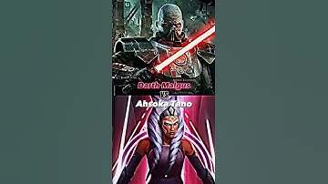Darth Malgus vs Ahsoka Tano #shorts #starwars #darthmalgus #vs #ahsokatano #1v1 #wheel #sith #swtor