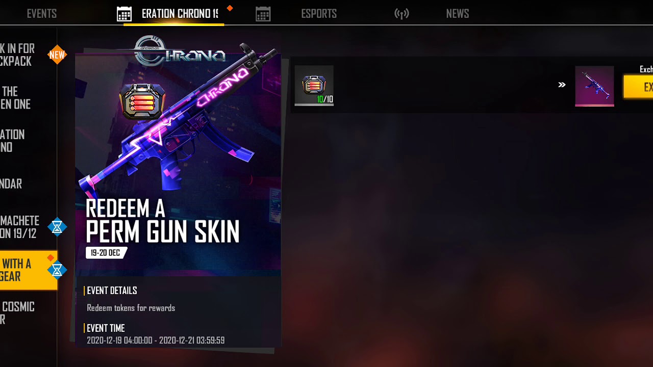 Exchange Rewards for Operation Chrono . How to exchange this rewards.