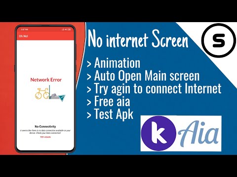 No Internet Screen in kodular app | No internet connectivity Notifier | Kodular tutorial in hindi |