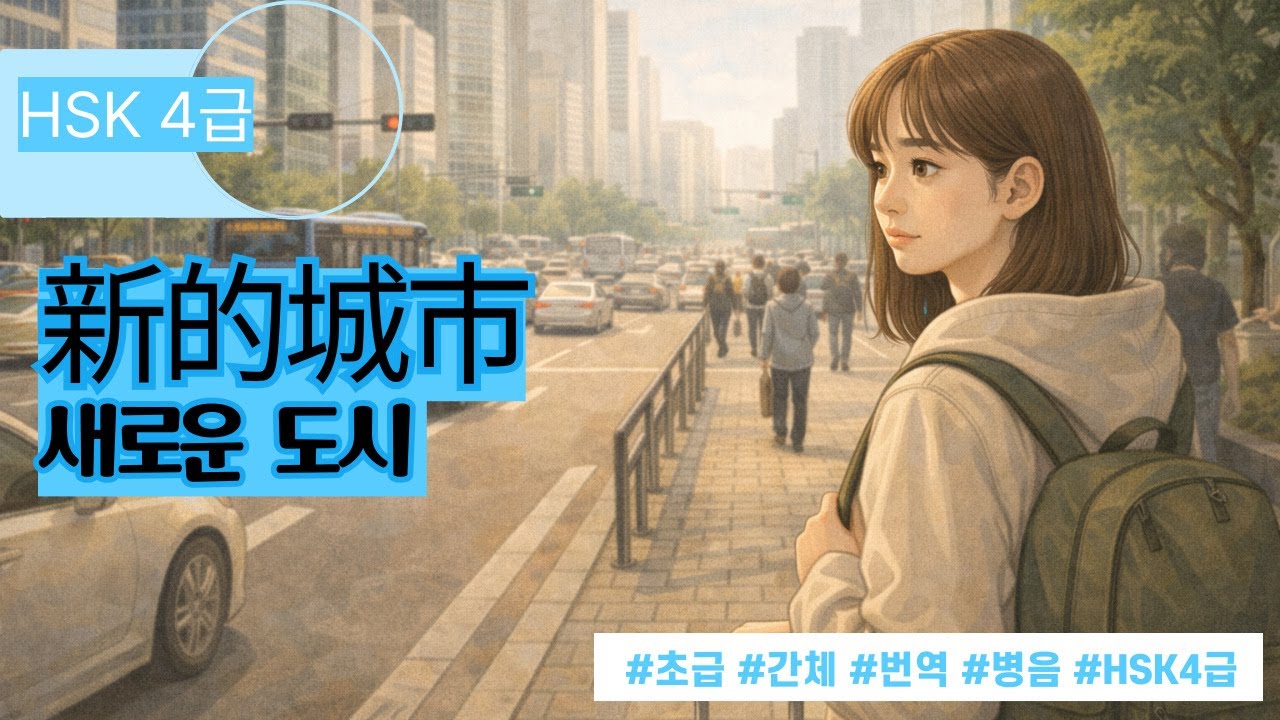 HSK4급_2. 새로운 도시(자막, 번역,병음, 볼륨 大)