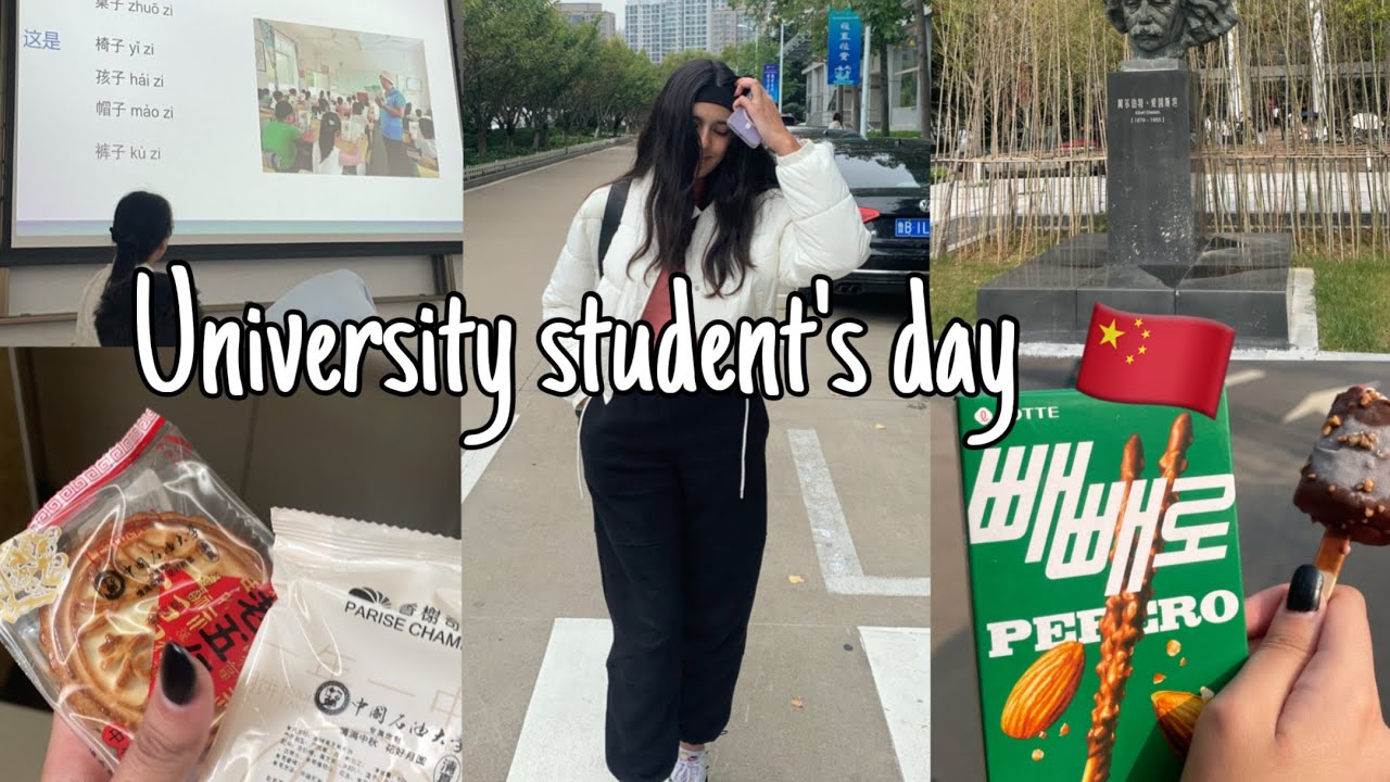 First day at Chinese university 🇨🇳|| أول يوم كطالبة في الصين📑👩‍💻