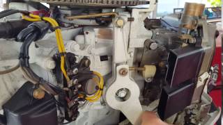 Johnson V4 Throttle and Timing linkage sticking Part 2
