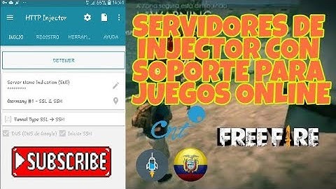 Servidores  |HTTP INJECTOR|  para jugar free fire 😱