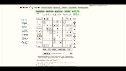 Sudoku 08/24/20 grad - no copyright Vinyasa