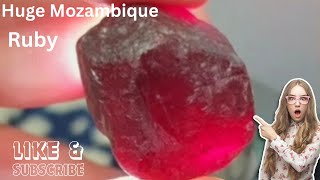 113 Carat Huge Natural Rough Ruby – Rare Collector's Gem