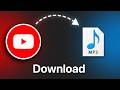 How To Download Music From YouTube As MP3 File 