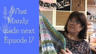 A couple of finished knitting and stitching projects