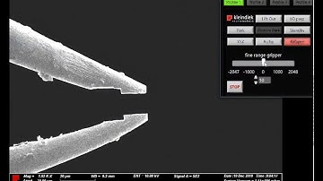 MM3E - 4-axis micromanipulator with encoded axes: Compucentric Rotation of a MicroGripper
