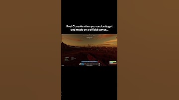 When you randomly get god mode on a official server - Rust Console #shorts #rust #rustconsole