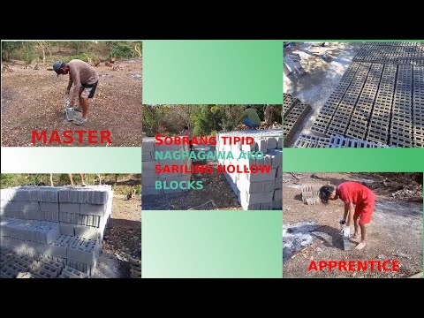PAANO MAKATIPID AT SIGURADONG MATIBAY NA HOLLOW BLOCKS