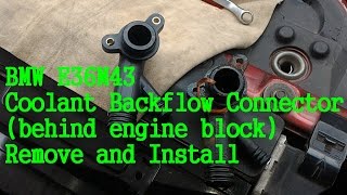 : Coolant Connector Remove and Install, BMW E36M43