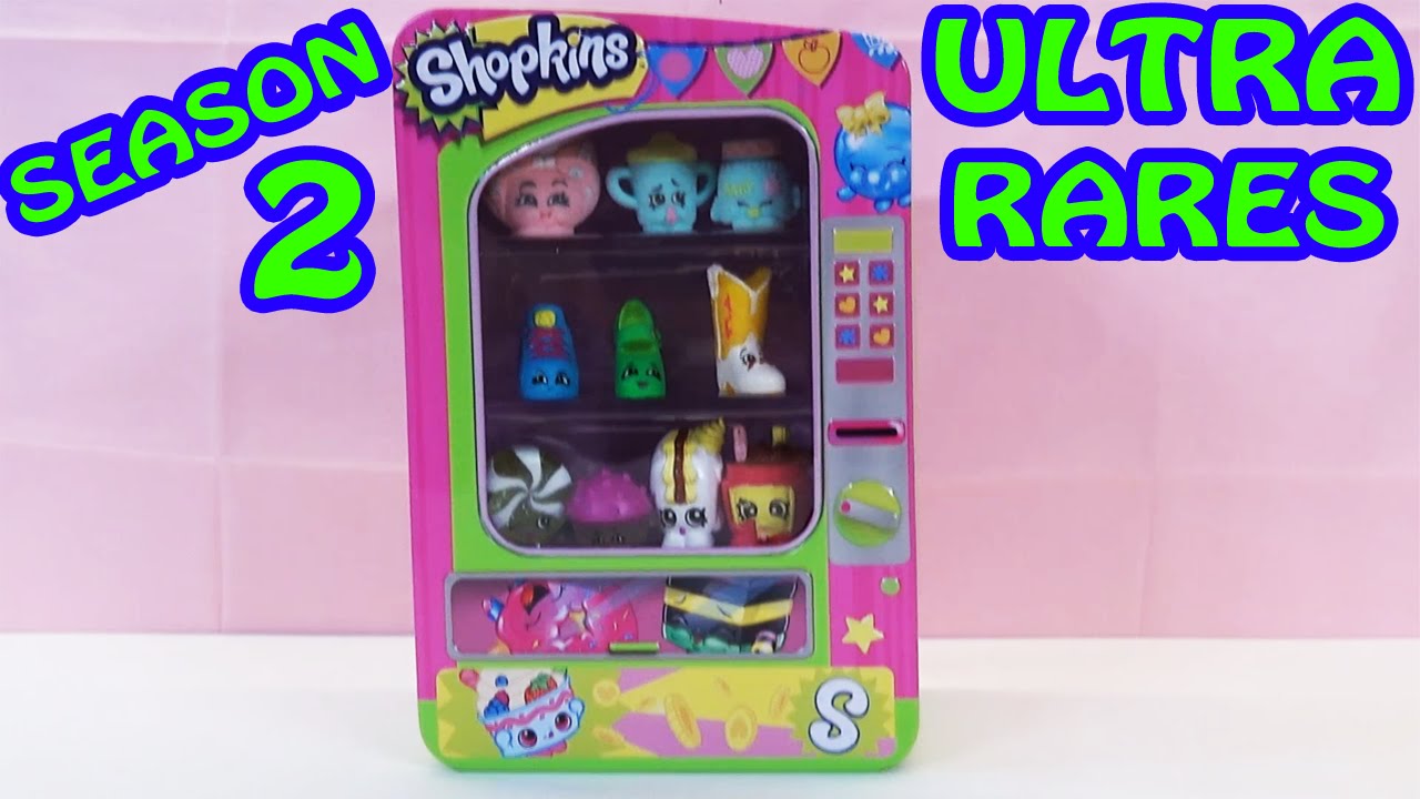 Shopkins Vending Machine Playset with Ultra Rare Season 2 Shopkins
