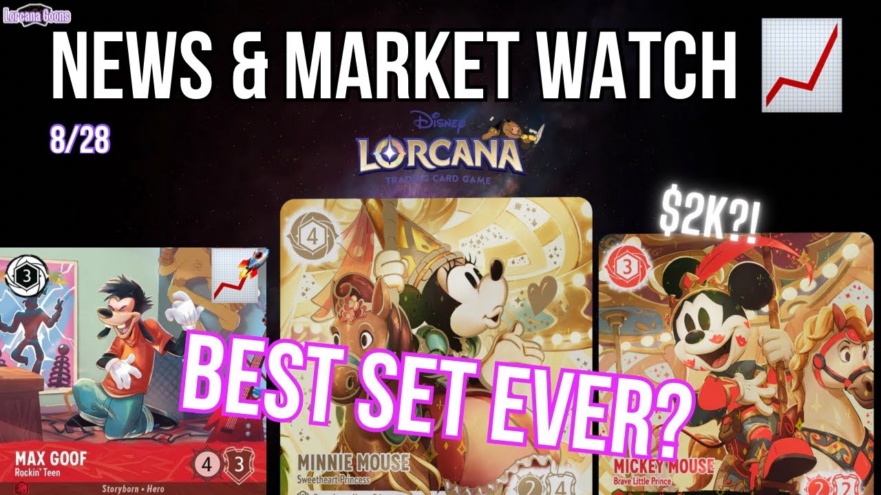 First Iconic Sales Are INSANE! (Lorcana MARKET WATCH & NEWS) - Ep 192 8/28 First Iconic Sales Are INSANE! (Lorcana MARKET WATCH & NEWS) - Ep 192 8/28
