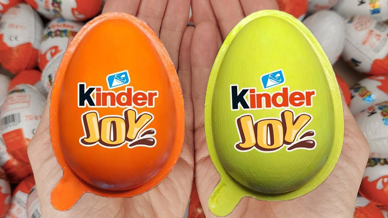 Satisfying Video | Unpacking Yummy Kinder Joy & Kinder Surprise Chocolate Eggs ASMR Candy Opening