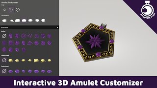 Puzzles and Props - Interactive 3D Amulet Customizer