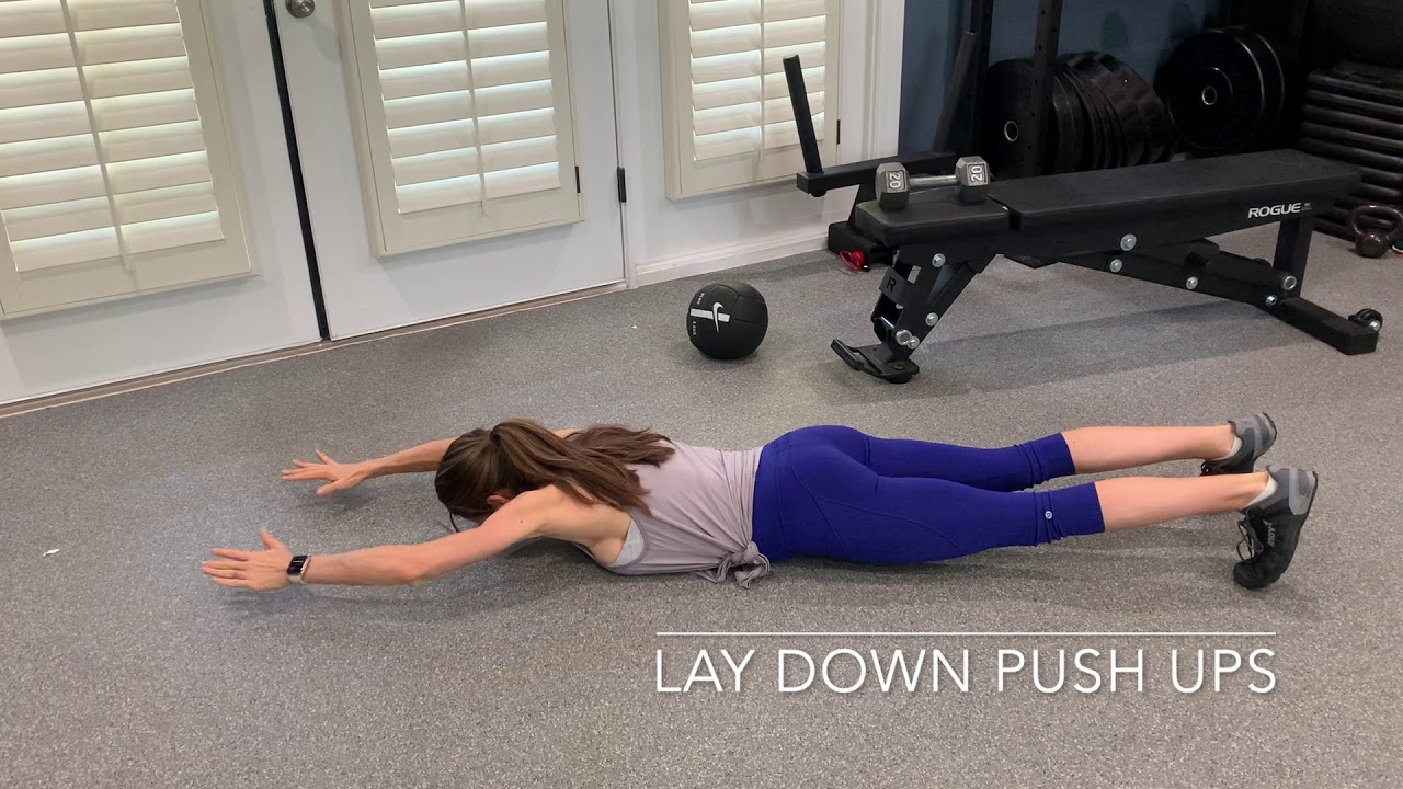 Lay down push ups YouTube