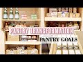 PANTRY ORGANIZATION & TRANSFORMATION ON A BUDGET | DECLUTTER AND DEEP CLEAN WITH ME