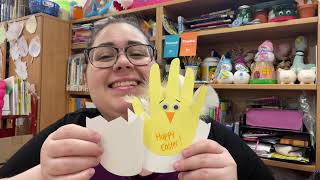 Easter Chick Handprint Card!