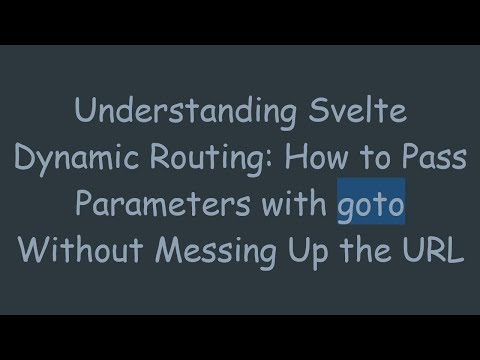 Understanding Svelte Dynamic