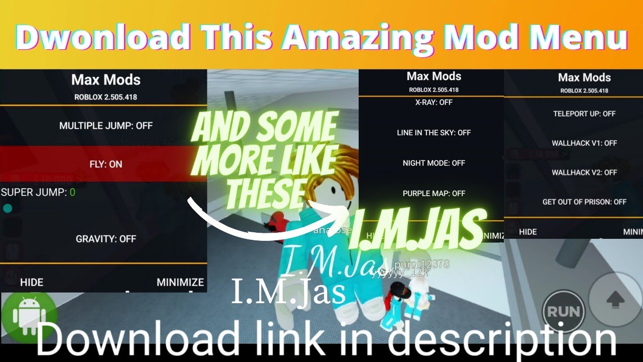 Download ROBLOX MOD APK 2.560.362 (Menu, God mode, Hack jump, fly