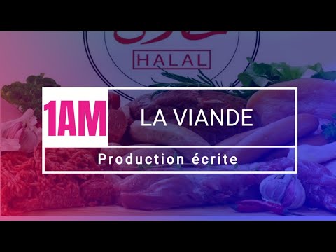 La Viande Production écrite 1 AM تعبير عن اللحم للسنة الأولى متوسط