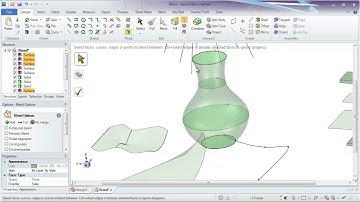 Blend basics Points, Curves, Faces and Surfaces  ||Ansys SpaceClaim Tutorial #spaceclaim #ansys