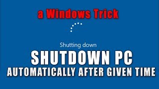 How To Make Your Computer Shutdown At A Given Time Without Any Software 🔥