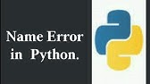 How To Fix Name Not Defined Error In Python Youtube How To Fix Name Not Defined Error In Python Youtube