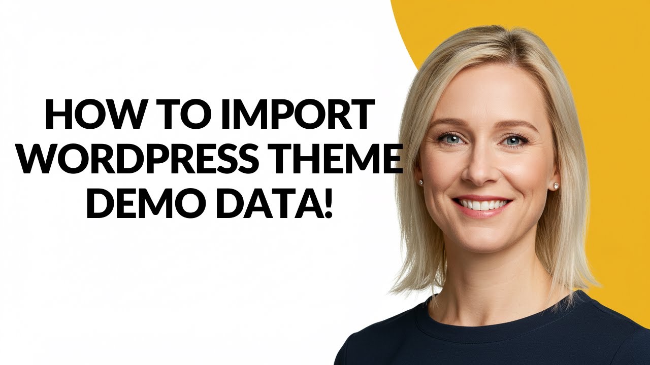 HOW TO IMPORT WORDPRESS THEME DEMO DATA! - Julia'sTutorials - YouTube