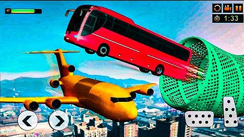 Impossible Bus Stunt Driving 2020 - Mega Ramp Racing Driving Simulator - Android GamePlay