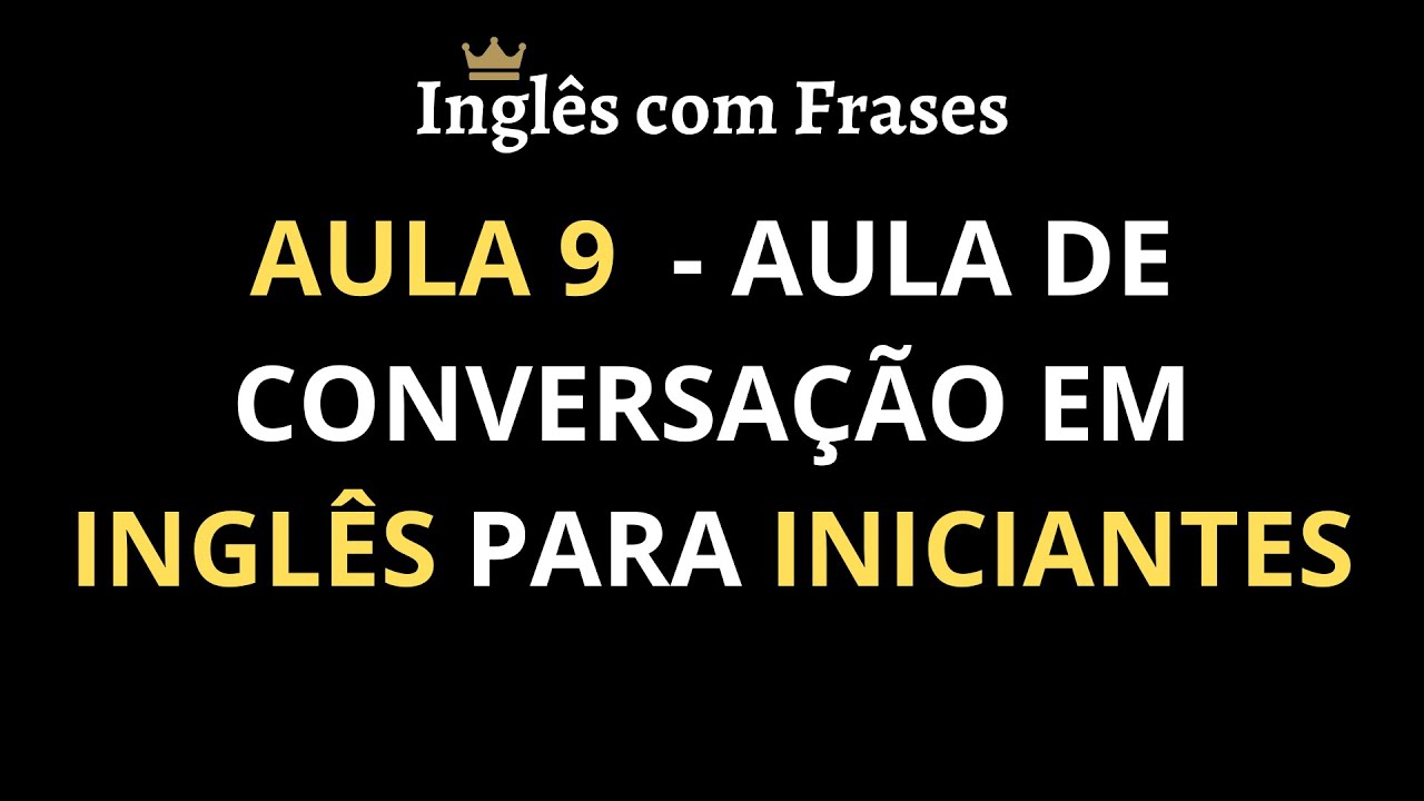 Plano de aula de conversação em inglês