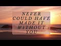 Never Would Have Made It: Marvin Sapp Lyric Video