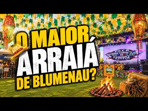 Fui ao Arraiá Arretado na Vila Germânica! O maior arraiá de Blumenau? 🌽🎉